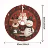 Artículos más vendidos transfronterizos: Falda para Árbol de Navidad, Hombre de Jengibre, Accesorios de Decoración para Fiesta de Escena de Año Nuevo, Decoraciones, Venta Directa del Fabricante