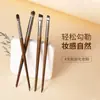 Pincel para Cejas Popular Transfronterizo Inclinado Ultra Fino de 4 Puntas Pincel Delineador de Ojos Pincel de Maquillaje para Principiantes Pincel para Labios en Forma de Lengua Pincel Corrector