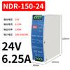 Suministro Directo de Fábrica NDR-75W/120W/150W/240W Mingwei 24V/12v Riel DIN 3A5A10A Fuente de Alimentación Conmutada