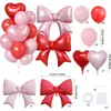 Conjunto de Balão de Alumínio em Formato de Coração Multicor para Arco de Festa de Aniversário, Pedido de Casamento, Declaração, Chá de Bebê e Decoração de Cena