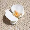 Cabeza de Flor Phalaenopsis Eva Cotton Impresa en 3D (Grande) Flor Artificial Accesorio de Regalo Accesorio para el Cabello Decoración de Ropa Exquisita Decoración de Boda