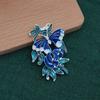 Cheongsam antiguo tapeta de presión temperamento colgante broche electroforesis alto color gota de aceite poroso mariposa baile borla accesorios DIY