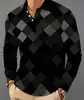 Ropa de hombre de manga larga, nueva de otoño, casual, moderna, de lujo ligero, playera tipo polo, top de moda para hombre de comercio transfronterizo