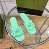 Zapatillas Huecas de la Marca g con Stock Transfronterizo para Mujer 2026 Nuevas Sandalias de Tira Única Color Caramelo Zapatos de Playa Zapatos de Goma Gelatina