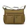 Bolso de Hombro Individual de Color Sólido con Múltiples Bolsillos Nuevo 2026 para Mujer, Bolso Cruzado Ligero de Gran Capacidad para Viajes Diarios