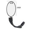 DRCKHROS Espejo Retrovisor para Bicicleta espejo convexo plegable redondo espejo de marco grande universal para ciclismo