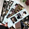 24 piezas de mercancía de soporte de abanico de cuatro compartimentos de Zhang Zimo, tarjetas pequeñas autoimpresas, polaroids, regalos de alto valor para novias
