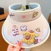 Chapéu Infantil Sanrio Kuromi Desenho Animado Chapéu de Sol Proteção UV Respirável Chapéu de Sol