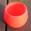 Vaso de Flor de Bola de Pedra Pequeno Mini para Interior Transfronteiriço, Vaso de Flor de Plástico para Plantas Suculentas, Vaso Redondo para Casa com Retenção de Água para Pessoas Preguiçosas