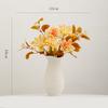 Vaso de Cerâmica Simples Shumen Luxo Acessível Ornamentos de Arranjo de Flores de Sala de Estar Flor Artificial Caqui Ruyi Recipiente de Flores Decorativo