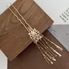 Nuevo Estilo Chino Metal Flor Borla Pasador de Pelo Tocados para Mujer Parte Trasera de la Cabeza Pasador de Pelo Accesorios para el Cabello Accesorios Vintage Pasador de Pelo