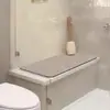 Alfombrilla de baño de color sólido, Alfombrilla para encimera de baño, Felpudo antideslizante para el hogar en la entrada, Felpudo absorbente de agua de secado rápido, Amazon