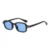 Moda Retro Estilo Hong Kong Marco Cuadrado Pequeño Protección Solar Gafas de Moda Gafas de Sol para Mujer Tendencia Transfronteriza Europea y Americana Gafas de Sol para Hombre