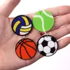 Novos Brincos de Bola Futebol Basquete Brincos de Acrílico Tema Esportivo Decoração de Festa Brincos de Rugby Vôlei