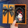 Chaveiro Criativo de Gatinho KT Chefe Flocado Desenho Animado Pingente de Bolsa Fofo Chaveiro de Carro Presente Atacado