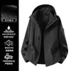 Chaqueta de marca de moda transfronteriza para mujer, chaqueta softshell cortavientos e impermeable para hombre 2026 nueva para exteriores, senderismo y montañismo para mujer