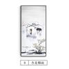 Pintura Decorativa de Entrada, Pintura Paisagística a Tinta de Jiangnan, Pintura de Parede de Fundo de Corredor, Pintura Pendurada Zen em Preto e Branco, Estilo Novo Chinês