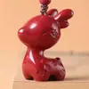 Colgante Llavero Viaje Seguro de Cinabrio, Arena Dorada Púrpura, Colgante para Bolso del Año Zodiacal, Suministro para Vendedores Ambulantes, Venta al por Mayor de Joyería