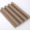 Grelha de Fibra de Bambu PVC Luxo Leve Textura de Madeira Imitação 160 Oca Pequena Placa de Parede Alta com Sulcos Côncavos e Convexos Fabricante Impermeável Parede Interna