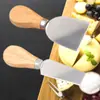 Cuchillo y Tenedor para Queso Set de 4 Piezas Acero Inoxidable Cuchillo para Mantequilla Exquisito Cuchillo para Queso Infantil Cuchillo para Crema Cuchillo para Pizza Vajilla Estilo Occidental