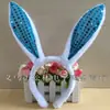 Venta Caliente Accesorios para Escenario Orejas de Conejo de Peluche Diadema Accesorios para el Cabello Tocado para Adultos Pascua Halloween