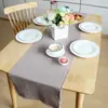 Corredor de Mesa de Algodón Waffle Hecho a Mano con Borlas de Nuevo Estilo Transfronterizo, Posavasos para Taza, Color Sólido, Tela Decorativa Larga para Mesa del Hogar, Paño de Cocina, Posavasos