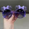 Óculos de Sol Fofos com Laço Óculos Anti-UV Óculos Starlight Moda para Meninas Coloridos Estrela Ponto Formato Infantil