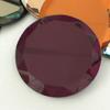Em estoque por atacado dobrável espelho lente de cristal LOGO laser UV impressão de vidro folha de vidro espelho cosmético redondo corte de cristal