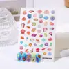 Manicure de Rosa Verão Japonês Oceano Fresco Concha Praia Cristal Decoração Álbum Adesivos Adesivos de Unha Rosa