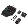 Teclado de una mano transfronterizo dios de los disparos trono mano izquierda sensación mecánica teclado para juegos Amazon ebay comercio exterior