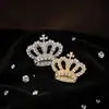 Broche Estilo Coreano Nuevo 2023 Individualidad Pareja Corona Diamante Completo Temperamento Pin Aleación Electrochapada Accesorios de Joyería