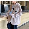 Jaqueta de terno estilo Hong Kong masculina moda primavera e outono all-match casual solta terno de alta qualidade bonito top