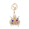 Llavero Creativo de Mariquita Siete Estrellas con Diamantes Llavero de Insecto Boutique Regalo Personalizado Colgante para Mochila Mayoreo