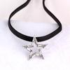 Colar gargantilha estrela colar feminino preto curto pescoço jóias Coreia do Sul clavícula estrela mesmo estilo
