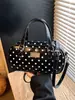 Bolso de Mano Ins Fresco Estilo Coreano con Puntos y Estrellas de Gran Capacidad, Bolso Almohada de Nicho de Moda, Bolso de Hombro Cruzado Individual