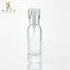 Frasco de vidro tipo pump de 30ml para líquido essência do fabricante, material de embalagem para frasco dispensador de loção aquosa com tampa tipo cesta de fundo grosso de 40ml