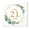 Servilletas de Papel Temáticas de Cumpleaños en Negro Oro y Oro Rosa, Temáticas por Edad, para Jubilación, Nacimiento de Bebé, Compromiso, Servilletas de Fiesta con Gradiente de Colores