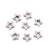 Venta Caliente Transfronteriza Superficie Lisa Aleación Tridimensional Estrella de Cinco Puntas Pulsera DIY Collar Accesorios Ins Cuentas Espaciadoras Mayoreo