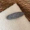 Pinzas para el pelo ovaladas rectangulares lindas de lunares para otoño e invierno, un estilo de nicho y dulce para el flequillo, el cabello lateral y el flequillo