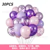 Conjunto de Balões de Látex 12 Polegadas Transfronteiriço Balões Pretos Dourados Metálicos com Lantejoulas Balões de Decoração para Cena de Casamento Festa de Aniversário