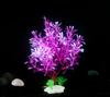 En stock, suministro de pecera, simulación de paisaje, árbol, plantas acuáticas, flores de plástico, decoración de pecera, simulación de plantas acuáticas, adornos de flores artificiales
