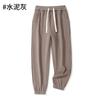 Pantalones deportivos con forro polar engrosados de pierna ancha, pantalones de sudadera pesados holgados con tobillo ajustado, suaves y cómodos, pantalones casuales versátiles