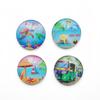 Calcomanías Magnéticas Personalizadas de Cristal Estéreo para Refrigerador, Calcomanías Magnéticas Personalizadas de Dibujos Animados, Decoración Personalizada, Calcomanías Magnéticas de Atracciones Turísticas, Regalos Conmemorativos
