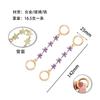 Cadena de Extensión Elegante para Bolso Cadena de Bolso de Mahjong para Suegra Transformación Cadena Decoración de Flor de Ciruelo con Pedrería Flor de Forma Especial Cadena Corta