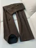 Pantalones Casuales de Trabajo de Algodón Puro Lavado Estilo Retro Americano para Hombre con Remaches Melard, Diseño de Corte Diagonal y Pliegues Estilo High Street