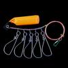 Acero inoxidable Luya candado para peces cuerda de bloqueo equipo de pesca suministros de pesca candado para peces candado para peces