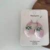Set de Pasador y Liga para el Cabello de Niña con Corazón de Fresa y Encaje, Pinza para el Cabello, Pinza Lateral, Banda Elástica