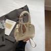 Bolsa Pequena Quadrada Design Nicho Tendência Moda 2025 Primavera Nova Casual Textura Estilo Feminino Ombro Único Transversal