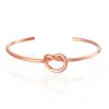 Amazon Pulsera de Nudo Abierto de Acero Inoxidable Pulsera Versátil de Corazón de Amor Joyería Transfronteriza Europea y Americana Venta al por Mayor Moda Europea y Americana