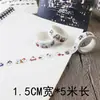 Cinta de Diario de Animales y Plantas pegatinas lindas para Diario y cinta de papel material de color corazón de chica fresca di decoración